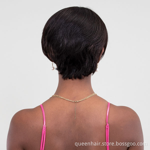 100% NATURAL VIRGIN REMY HUMAN HAIR WIG